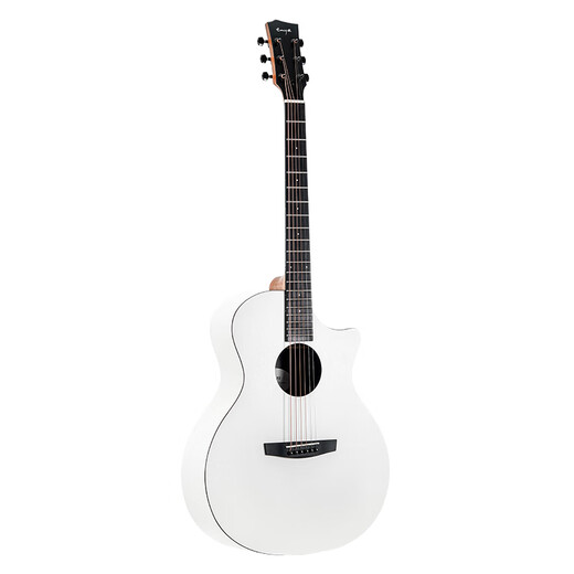 Enya Enya x0 Gletscher weiß hochwertige Gitarrenfananfänger für Anfänger von Männern und Frauen Studenten Novice Praxis Volksgitarre EGA-X0 Weiß 丨 Black Pickup Elektrobox Model