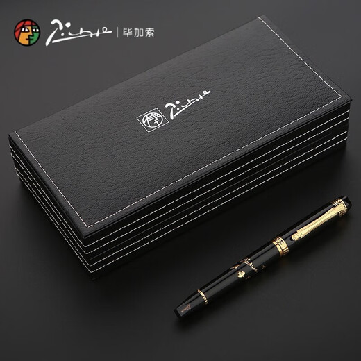 Picasso Artistic Pen 917 Achate Red Pen Business Signature Stift 906 Nebel Gold Kalligraphie Pen 902 Kalligraphie Praxis Pin Bend Pointed Ael Catched Pointed Art Financial Pen Holiday Geschenk 926 Schwarz Gold Clip Hülle Speiserie Spointed Artistic Pen (1,0 mm) Geschenkbox Pack Pack