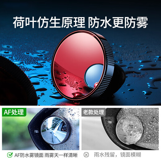 Retrovisor espejo pequeño espejo redondo pequeño revertir reflector reflector de alta definición de alta definición 360 grados espejo auxiliar de gran campo de visión de punto ciego espejo ciego revertir artefacto [tipo de copa suspendida] uno a uno