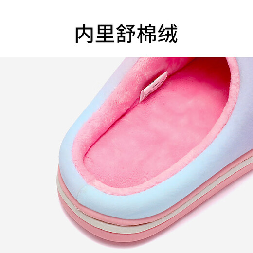 HELLOKITTY children's shoes girls cotton slippers girls cute indoor home shoes winter comfortable warm slippers 6849 purple 30
