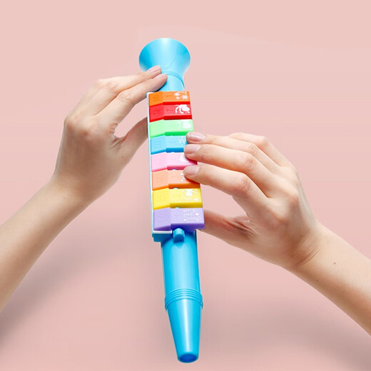 Wabbprzz organische Kinder Musikinstrumente Harmonie Klavier Kinder Trompete Whistle Recorder Baby Kleines Trompetenspielzeug Frühaufnahme 8-Tonne Organo
