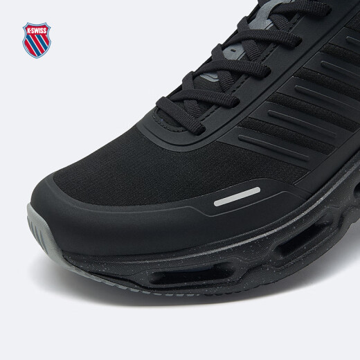 
KSWISS men's spring new fashion comfortable shock-absorbing sports breathable casual shoes 9277-M 030 pure black/fantasy silver 40