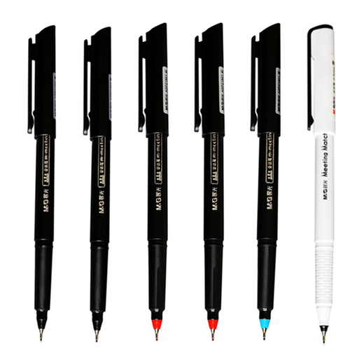 Morgen Briefpapier 2180 Meeting Stift Little Red Motor Teacher Red Pen Faser Signierstift Neutral Stift Business Office Record Stift Schwarzer Wasser Stift Kunsthaken Stift Großhandel Blau Wasser Stift 12 Pack 1390 Schreiben Blau
