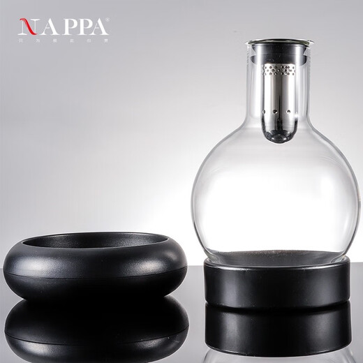 NAPPA crystal decanter, high-end wine divider, handmade, lead-free, rapid decanter, storage wine set, red and white universal decanter, 1200ml