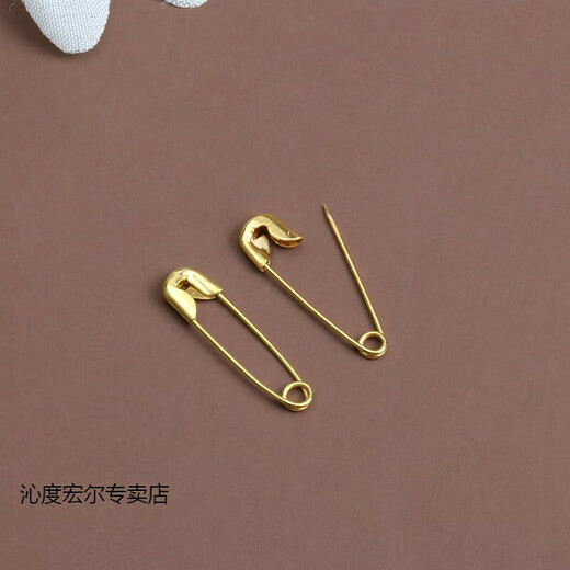 Qindu Small Pin Clothes Tag Mini Invisible Waist Fixing Bedsheet Buckle Pin Gourd Wrapped Black Small Paperclip Extra small pin 1.9cm long, about 50 pieces in silver 1