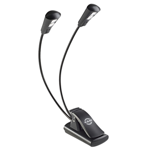 k/m German KM music score stand lamp double pole four lamp Double2LED lamp clip type spectral stand lamp LED spectral stand lamp 12244 12244-000-55 [ spectral stand lamp]