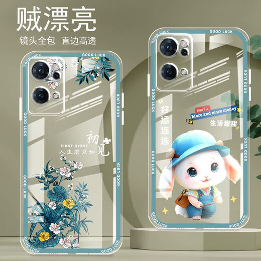 Yiheng aplicable al estuche de teléfono móvil Opporeno7Pro Protección de lente de la caja de protección de la caja del borde del borde recto del borde del borde recto de fallón