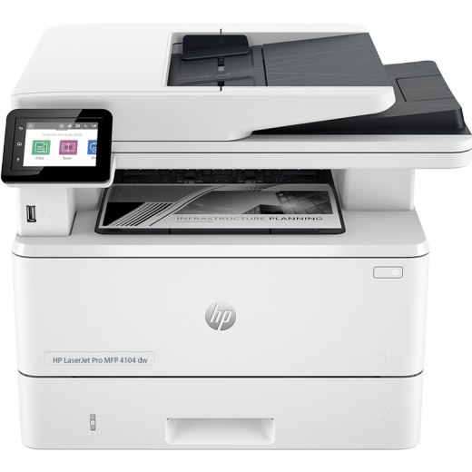 HP (HP) printer M329dw 4104dw A4 black and white laser copy scanning multi-functional all-in-one commercial office double-sided printing 4104dw (automatic double double duplex double scan + wired + wireless)