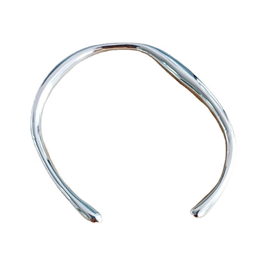 Luruo sterling silver water drop opening solid bracelet women's bracelet new cool style geometric fashion light luxury jewelry bracelet bracelet whole body sterling silver thick version about 21 grams