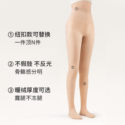 Urban Beauty 200g bare leg artifact leggings for women in autumn and winter plus velvet, thickened, warm and naked feeling, removable beautiful legs, double layer stockings