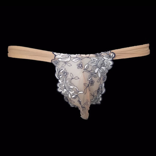 Men's Underwear Thong Men's Sexy Lace Underwear Sexy Lace Embroidery Floral Stretch Red S