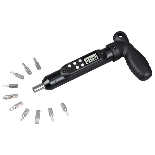HEMUELE digital display torque screwdriver T-handle preset torque screwdriver high-precision adjustable torque torque meter bit digital display model HNST-1N.m
