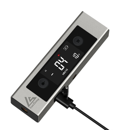 Three-quantity laser inclinometer electronic level small portable infrared high-precision measuring instrument JD0015 double-sided laser (cross, one-word laser)