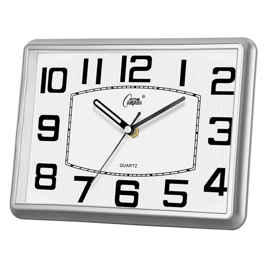 Combas desk clock living room simple table clock creative quartz clock fashion perpetual calendar clock modern calendar temperature bedside clock 2990 silver