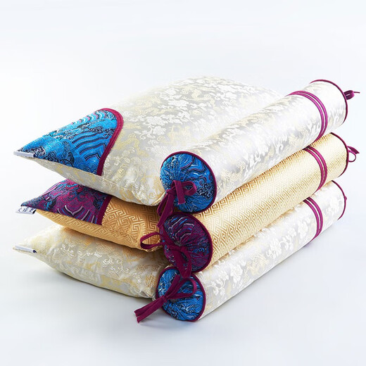 Jin Yuman, cervical pillow, cervical pillow, special set for sleeping buckwheat husk, mugwort, cassia seed pillow core, cylindrical candy-shaped cervical hard pillow, Ziyunjin (round pillow: all cassia seeds, square pillow: all 12 flavor herbs)