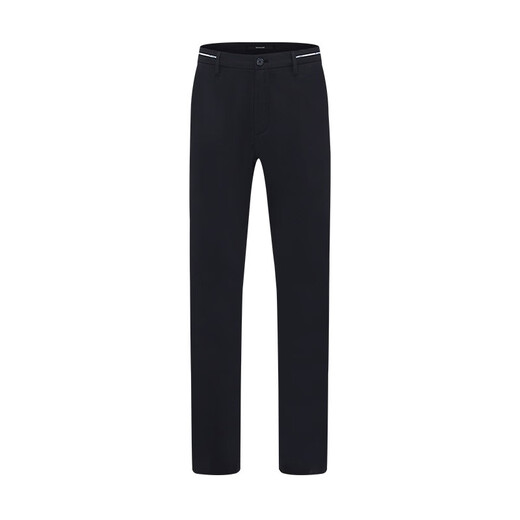 NAVIGARE Italien Sailing Pantalon décontracté pour hommes mince confortable confortable Pantalon droit à la mode pantalon polyvalent bleu et noir de la taille noire 32