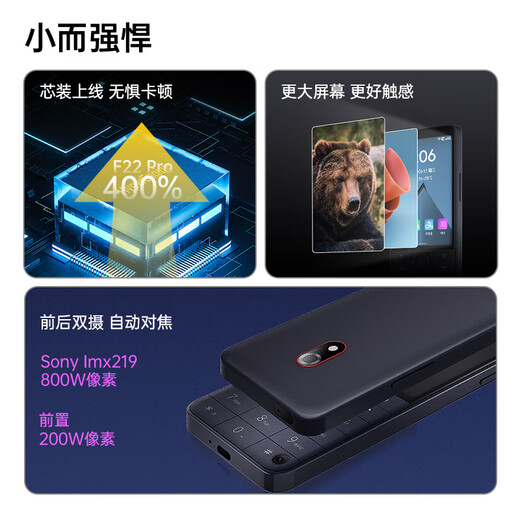 多亲（QIN）F22 Pro 防沉迷学生手机 小爱同学 初高中生戒网瘾电话 4G全网通智能触屏按键机 4+64g铁灰色