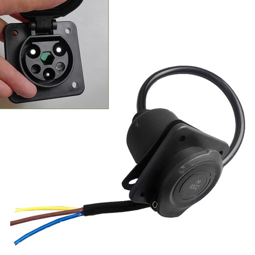 YEEDA Y-60 charging gun head line socket four-wheel electric vehicle male and female head 220V AC charging gun with 2 meters cable