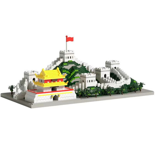 
Bonfire House Panoramic Great Wall Six-in-One Building Blocks Assembly with high difficulty and huge toys for boys and girls. Giant Great Wall exquisite lighting gift box version 15606