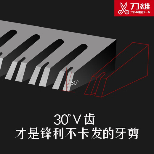 Daoxing Hair Scissors Haircut Scissors Haircut Scissors Haircut No marks and teeth flattening Professional hairdresser Scissors Hair stylist Scissors 6-inch V-tooth teeth cut 20-25