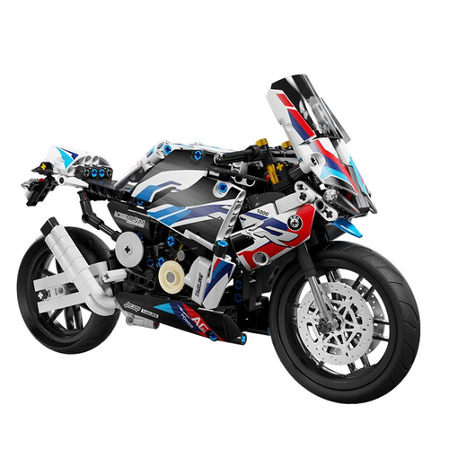 Le Aixiang Kinder-BMW-Motorräder sind schwer zu versammeln und kompatibel mit LEGO-Bausteinen für Jungen im Alter von 6 bis 12 Jahren