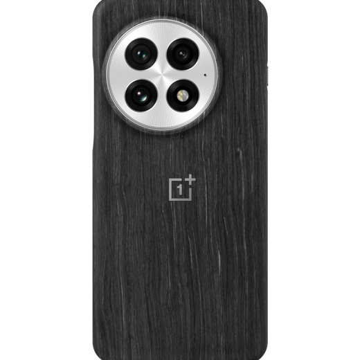 OnePlus 13 Madera Polar Case de protección magnética Polar Noche Polar Textura Negro Estilo de bosque Estuche de teléfono móvil Diseño liviano El anillo magnético incorporado admite carga inalámbrica magnética