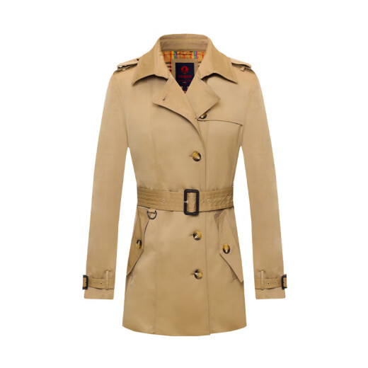Navigare Italiener kleiner Segel Frauenwind Breaker Britisch -Stil Feste Farbe Slim Windbreaker 2331542011 Chinesische Khaki s