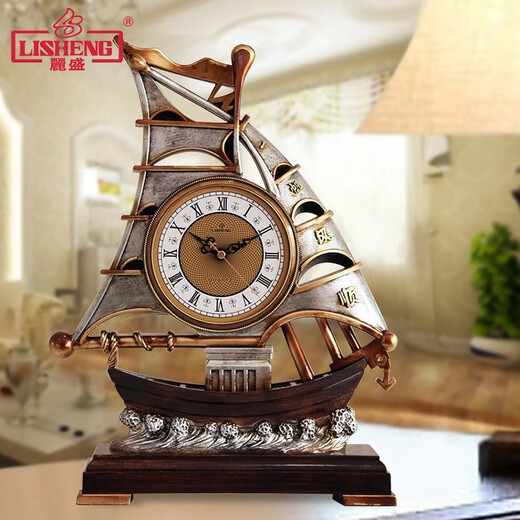 
Lisheng (LISHENG) Lishen smooth clock household living room simple clock Chinese creative ornament clock large table clock S983WM (anti-anti-bronze rust)
