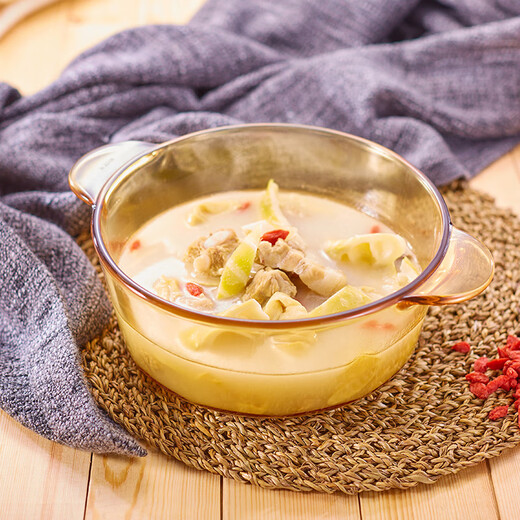 Corning crystal clear pot 1.25L small soup pot stew pot baby food supplement pot glass pot kitchen good stuff VS12