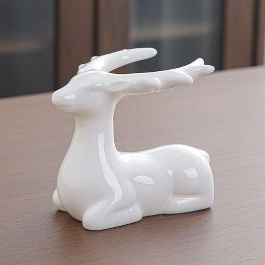 Fengli Dehua mutton-fat jade white porcelain tea strainer filter, all-ceramic tea filter, tea filter bowl, funnel, tea strainer rack, tea strainer set