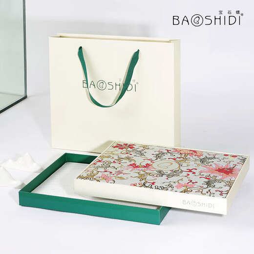 Gema mariposa seda de seda de seda de doble cara serie de estilo chino bufanda de seda chal niña de regalo de cumpleaños madre haiyun yoefan