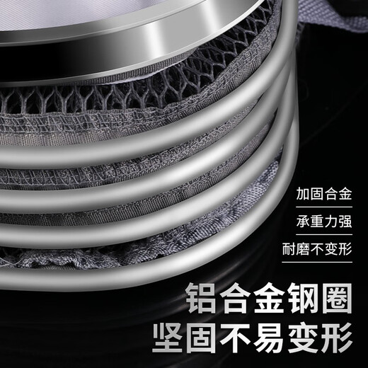 Jiangyue square fish guard aluminum alloy ring universal positioning card edge small fish guard easy to carry live fish bag fish net bag fishing gear 38cm 4m Fuhu Fei Kou/Pack + Fei Kou Needle