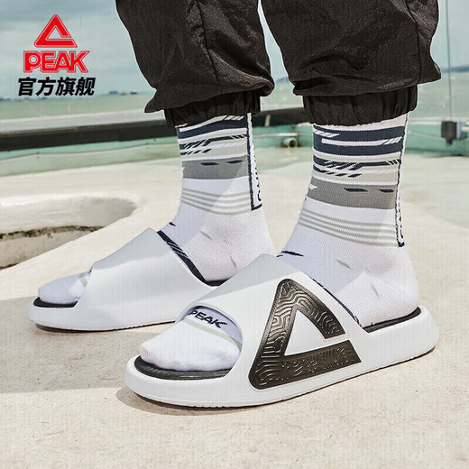 Peak style extreme slippers men couple summer sandals sports non-slip beach shoes women's shit feel casual shoes E92037L