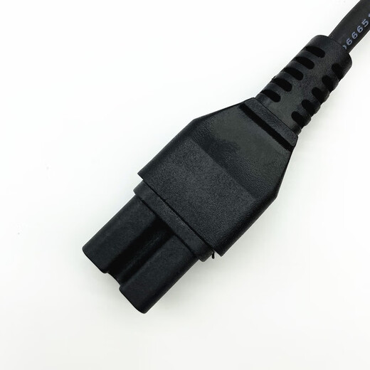 Suitable for Midea rice cooker power cord, soymilk maker charging cord, rice cooker power cord, electric pressure cooker power connection cord, kettle cord, three-hole pin-shaped plug universal accessories, grooved black (total length 88CM)