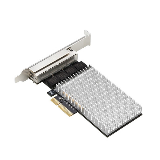 DIEWU four-port 2.5G Gigabit electrical port network card esxi soft routing PXE diskless boot network card e-sports adaptive Gigabit network adapter home server single-port network card large heat sink upgrade TXA197 four-port 2.5G Gigabit network card