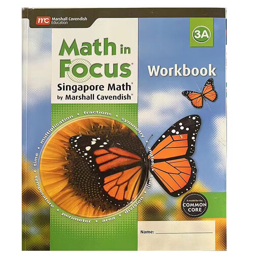 正版  美国小学数学教材和练习册 Math in Focus 系列 加州教材 英文原版数学美国课本 非新加坡课本 非新加坡教材 非新加坡教辅 新版2020版3A+3B学生用书共两本