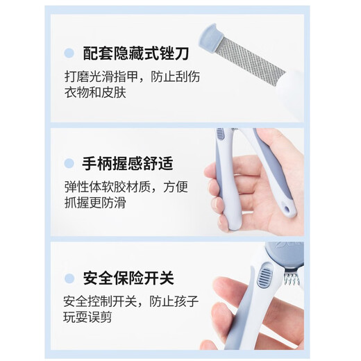 Dele Dog Nail Clippers Pet Nail Clippers Teddy Golden Retriever Large, Medium and Small Dogs and Cats Supplies Blue/Small