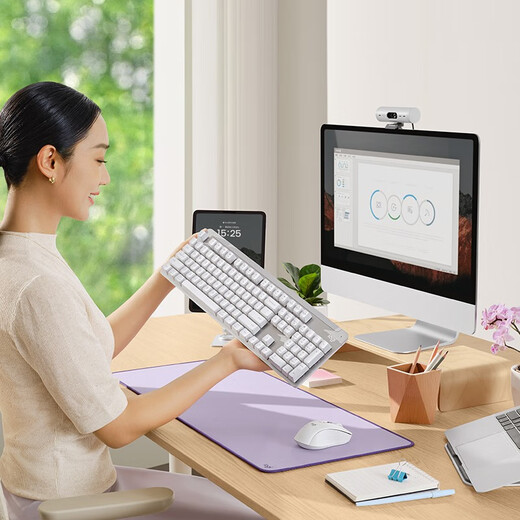 罗技（Logitech）K865机械键盘 （K845升级款）无线蓝牙键盘 商务办公 游戏电竞任切换 104键全尺寸 游戏键盘 K865童年回忆正派（无线蓝牙款）