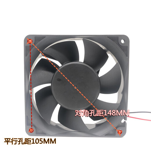 Open diagram SOMREAL XY12038B 24V 0.60A 12CM frequency converter cooling fan high air volume axial flow fan XY12038B [0.60A]