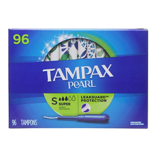 TAMPAX tampons 96 pieces built-in long catheter type comfortable, no sense and no leakage Imported from Canada S large flow 96 pieces/box-Expiration date 27.1