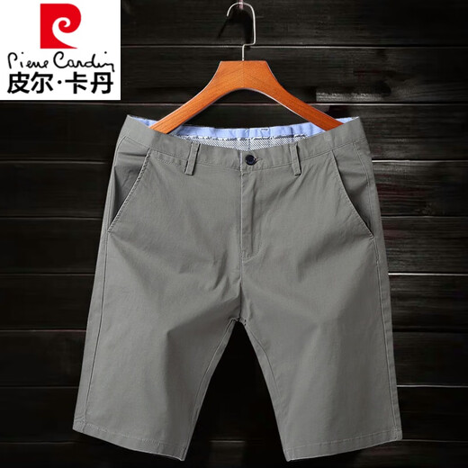 Pier Cardin Stretch Casual Shorts masculin CELaire mince de coton pur pantalon à cinq points Pantalons minces de tendance mi-trousser