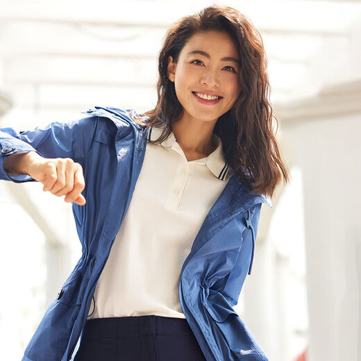 AIGLE艾高春夏季ELG轻量防泼水易打包女士户外休闲时尚夹克外套月光蓝A 月光蓝 AR692 40(170/92A)