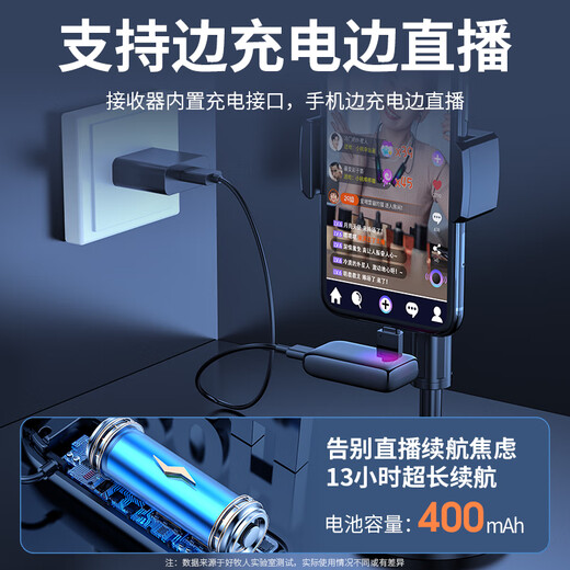 Good Shepherd monitor wireless headset sound card microphone all-in-one live broadcast equipment full set Internet celebrity Douyin anchor with goods singing K singer mobile phone special hanging neck Bluetooth headset earphone return