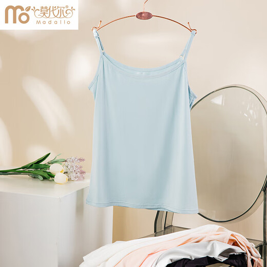 Chaleco de suspender modal para mujeres con fondo interno y fondo exterior, hermosa espalda ajustable elástica de verano delgada camisa tapa sin tirantes sin tirantes