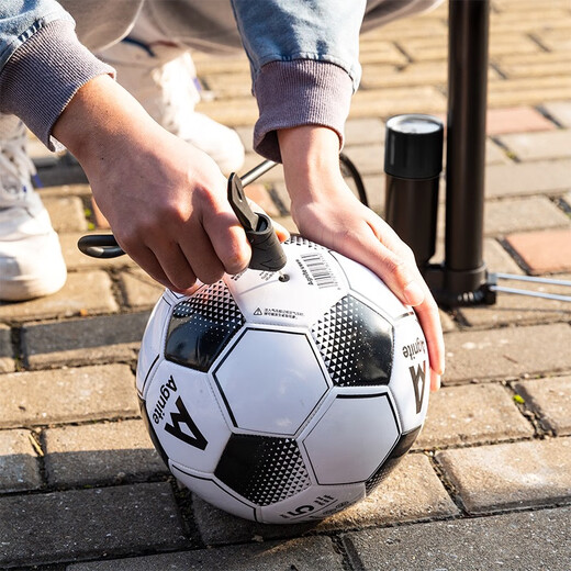 Deli multi-function high-pressure air pump bicycle electric motorcycle basket football swimming ring with air pressure gauge