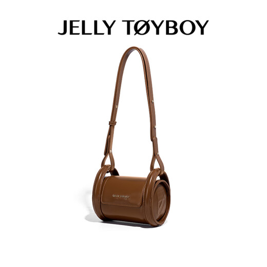 JellyToyboy包包女包JTB谷谷包春夏新款秋季腋下圆筒小众设计单肩斜挎包 焦糖棕
