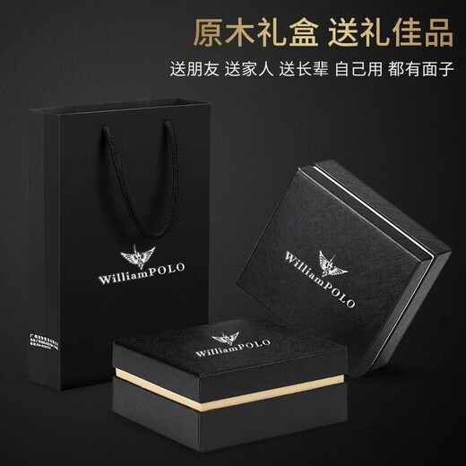 Williampolo Kaiser Paul Card Bag Herren-Mini-Münzbrieftasche Kurzes echtes Lederkarten-Tasche Multi-Card-Lizenz-Lizenz-Bankkarte Blaues Kreuz Muster Blaues Kreuz Muster