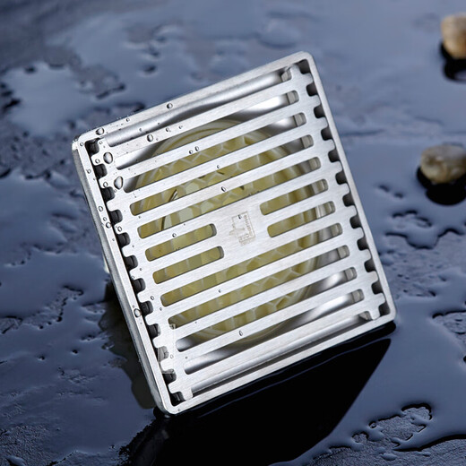 Submarine GK50-10 stainless steel brushed odor-proof floor drain large-displacement shower four-proof floor drain 50 diameter