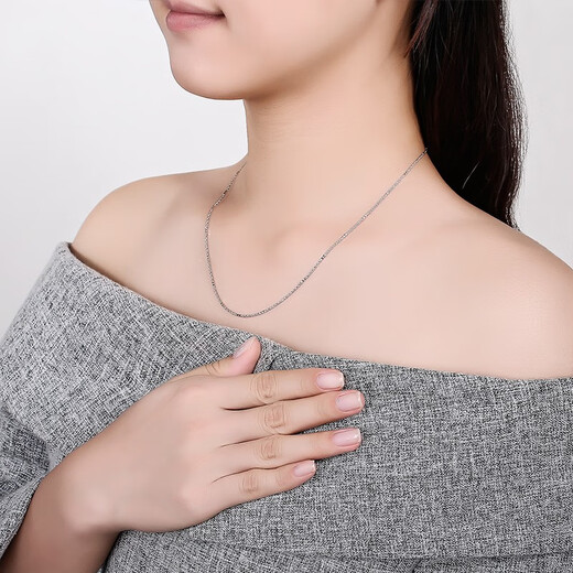 ZLF (ZLF) PT950 platinum necklace women's fashion car flower platinum chain 4.27g 45cm