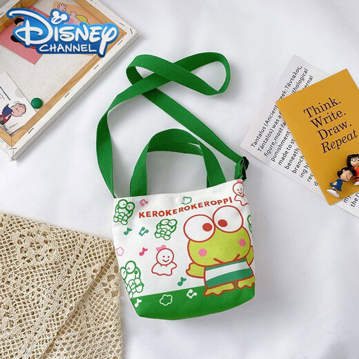 
Disney (Disney) children's bag children's shoulder bag shoulder bag cartoon canvas Korean style fashion children's crossbody bag fashionable handbag 9766 Blue Xiaohu